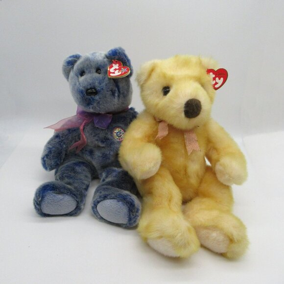 Vintage Ty Classics Bears Butterbeary the Yellow Bear Buddy “Periwinkle" - Picture 1 of 13